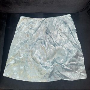 Princess Polly White Sands Mini Skirt (Elegant Silver Women's Skirt) - New